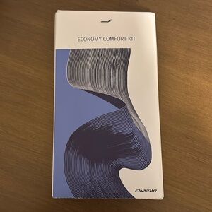 New Finnair Reeta Ek “Cumulus” Travel Kit With Socks & Sleep Mask From Finland